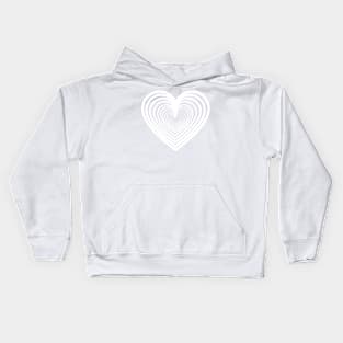 white multi Heart love - Gift - Vintage Summer Kids Hoodie